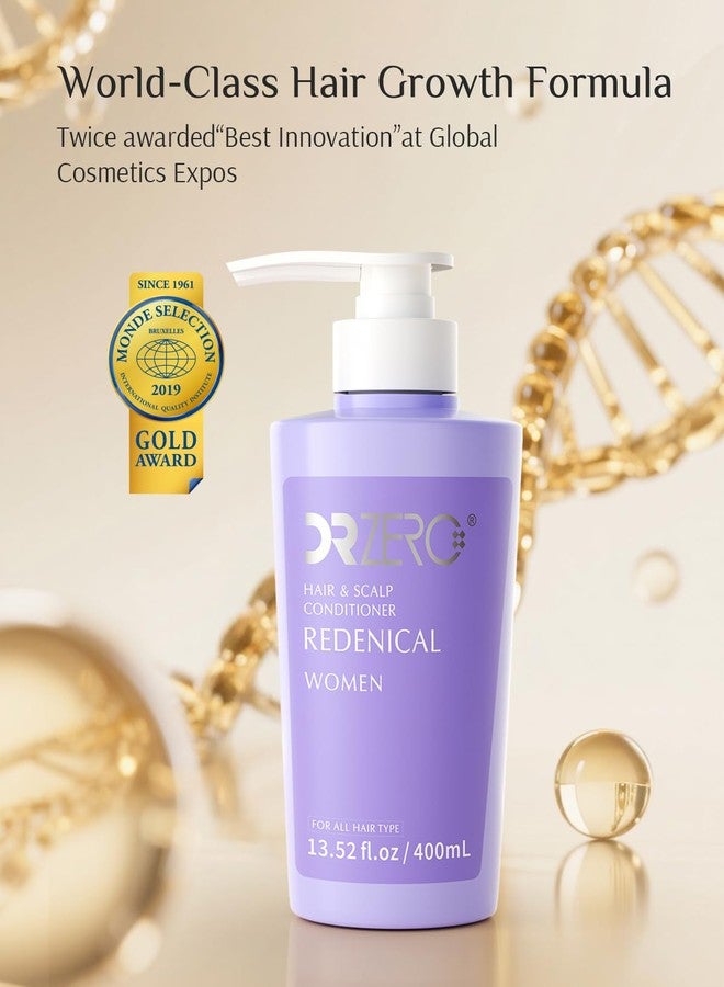 DRZERO DR ZERO REDENICAL Hair Growth Conditioner for Women, 13.5 oz, Volumizing Thickening & Anti Hair Loss Regrowth Treatment, Clinically Tested for Hair Thinning with Redensyl, Japanese Hair Care Products - Image 2